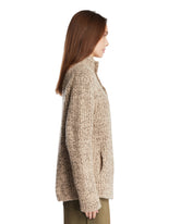 Beige Cloud Melange Cardigan | PDP | Antonia