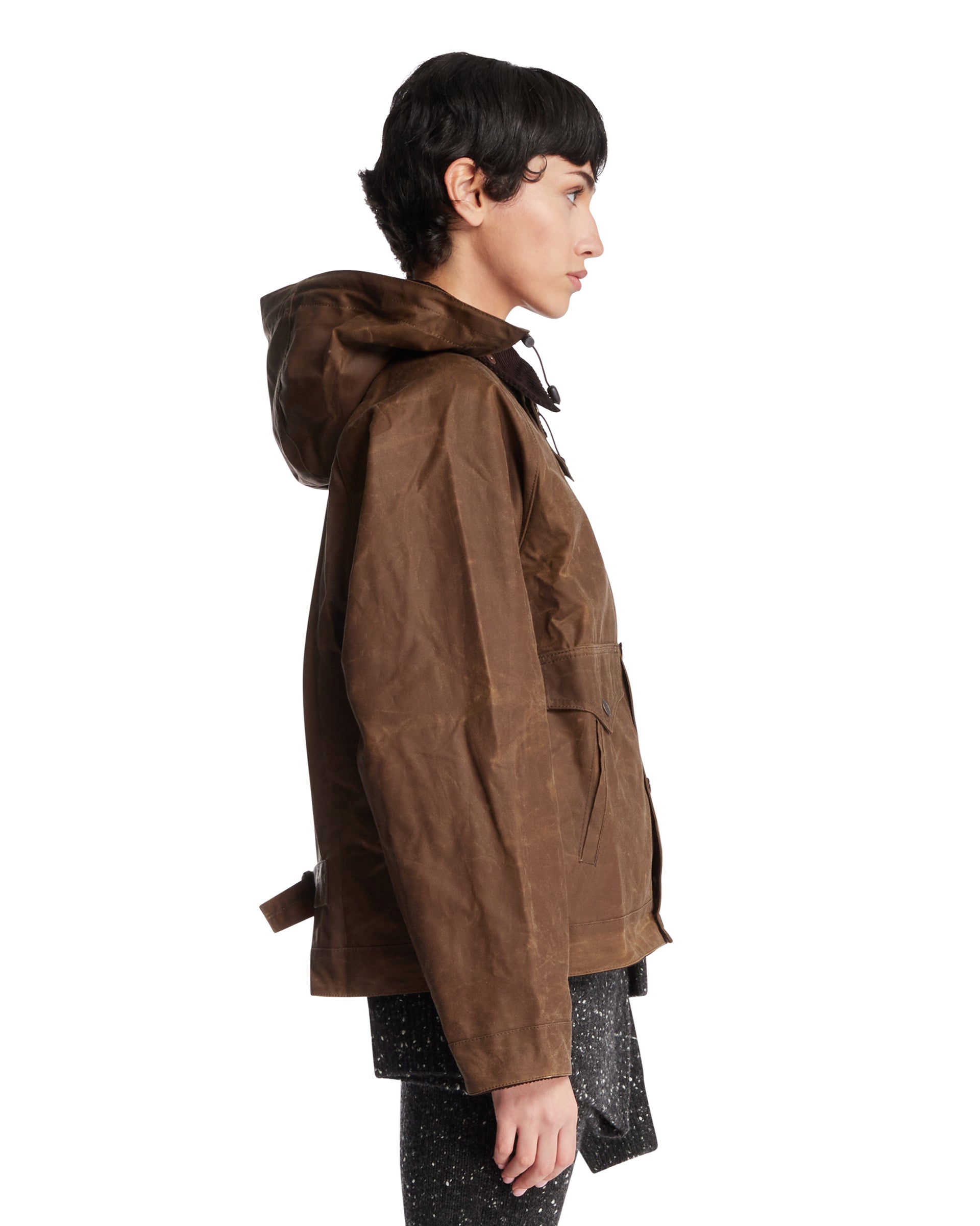Levi's x Barbour Brown Spey Waxed Jacket | LEVI'S - Antonia