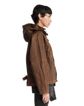 Levi's x Barbour Brown Spey Waxed Jacket | PDP | Antonia