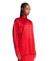 Red Elide Silk Shirt | PDP | Antonia