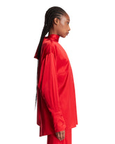 Red Elide Silk Shirt | PDP | Antonia