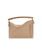 Beige Small Puzzle Bag | PDP | Antonia