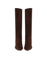 Brown Suede Cowboy Boots | PDP | Antonia