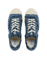Blue GG Denim Sneakers - GUCCI | PLP | dAgency