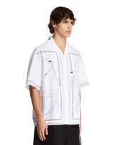 White Dog Print Denim Shirt | PDP | Antonia