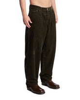 Levi's x Barbour Green 578 Pleated Corduroy Pants | PDP | Antonia