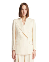 White Luisa Blazer - UMIT BENAN WOMEN | PLP | Antonia