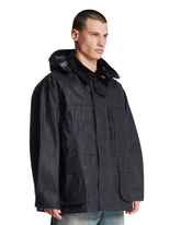 Levi's x Barbour Blue Bedale Jacket | PDP | Antonia