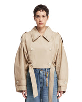 Beige Penelope Cropped Trench - Women's jackets | PLP | dAgency