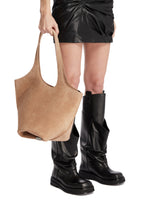 Beige La Scoop Medium Tote Bag | PDP | Antonia