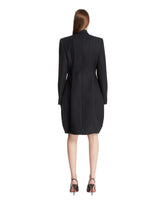 Black Double-Breasted Rounded Coat | PDP | Antonia