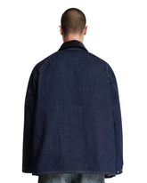 Levi's x Barbour Blue Bedale Denim Jacket | PDP | Antonia