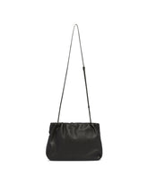 Black Large Leather Bourse Pouch | PDP | Antonia