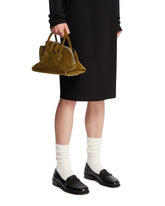 Green Mini La Passeggiata Suede Bag - the attico women | PLP | Antonia