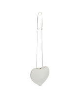 White Leather Coeur Shoulder Bag | PDP | Antonia