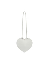 White Leather Coeur Shoulder Bag - ALAIA | PLP | Antonia