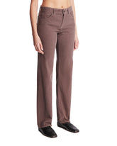 Brown Carlyl Cotton Pants | PDP | Antonia