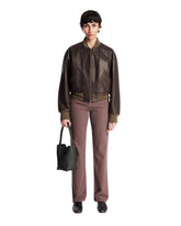 Brown Carlyl Cotton Pants - the row women | PLP | Antonia
