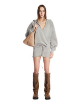 Gray Wrapped Mini Dress - Women's dresses | PLP | Antonia