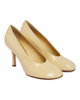 Yellow Leather Baby Pumps - BURBERRY WOMEN | PLP | dAgency