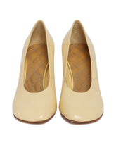 Yellow Leather Baby Pumps | PDP | dAgency