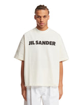 White Cotton Logo T-Shirt - Jil Sander men | PLP | dAgency