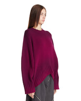 Purple Asymmetric Sweater | PDP | Antonia