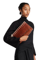 Brown Leather Clutch with Embellishments - New arrivals women's bags | PLP | Antonia