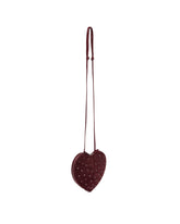 Burgundy Suede Le Coeur Bag | PDP | Antonia