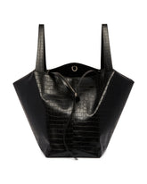 Tote In Pelle Croc-Embossed Nera LM1 - LA MAMA | PLP | Antonia