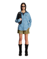 Blue Space-Dye Cashmere Shirt | PDP | Antonia