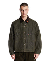 Levi's x Barbour Green Type II Trucker Waxed Jacket - LEVI'S MEN | PLP | Antonia