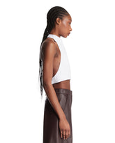 Top Con Plastron Bianco | PDP | Antonia