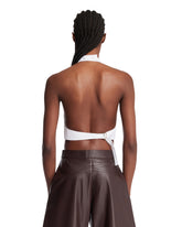 Top Con Plastron Bianco | PDP | Antonia