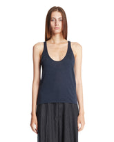 Blue Minimal Tank Top | PDP | Antonia