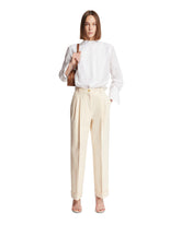 White Vittoria Work Trousers - UMIT BENAN WOMEN | PLP | Antonia