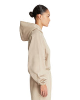 Light Beige Cotton Hoodie | PDP | Antonia
