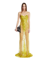 Yellow Sequin Train Dress - Women's dresses | PLP | Antonia