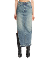 Blue Midi Denim Skirt - Women's clothing | PLP | dAgency