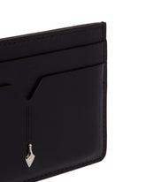 Black Leather Card Holder | PDP | Antonia