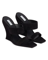Black Suede Wave Mules - New arrivals women's shoes | PLP | Antonia