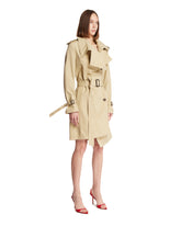 Beige Belted Short Trench Coat | PDP | Antonia