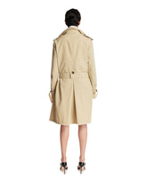 Beige Belted Short Trench Coat | PDP | Antonia