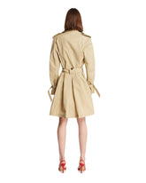 Beige Belted Short Trench Coat | PDP | Antonia