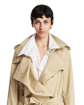 Beige Belted Short Trench Coat | PDP | Antonia