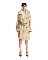 Beige Belted Short Trench Coat | PDP | Antonia