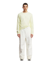 White Wide Leg Pants - Men's trousers | PLP | dAgency