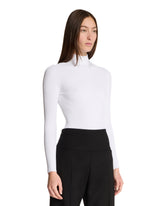 White Ribbed Bodysuit | PDP | Antonia