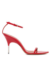 Sandali Bruna In Pelle Rossi - AMINA MUADDI | PLP | Antonia