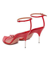 Red Bruna Leather Sandals | PDP | Antonia